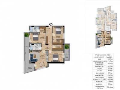 Apartament 4 camere, Bloc Nou -Parcul Oraselul Copiilor