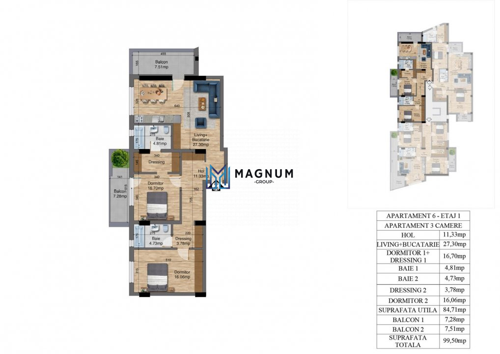 Apartament 3 camere, Bloc Nou- Parc Oraselul Copiilor