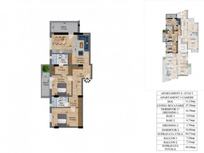 Apartament 3 camere, Bloc Nou- Parc Oraselul Copiilor