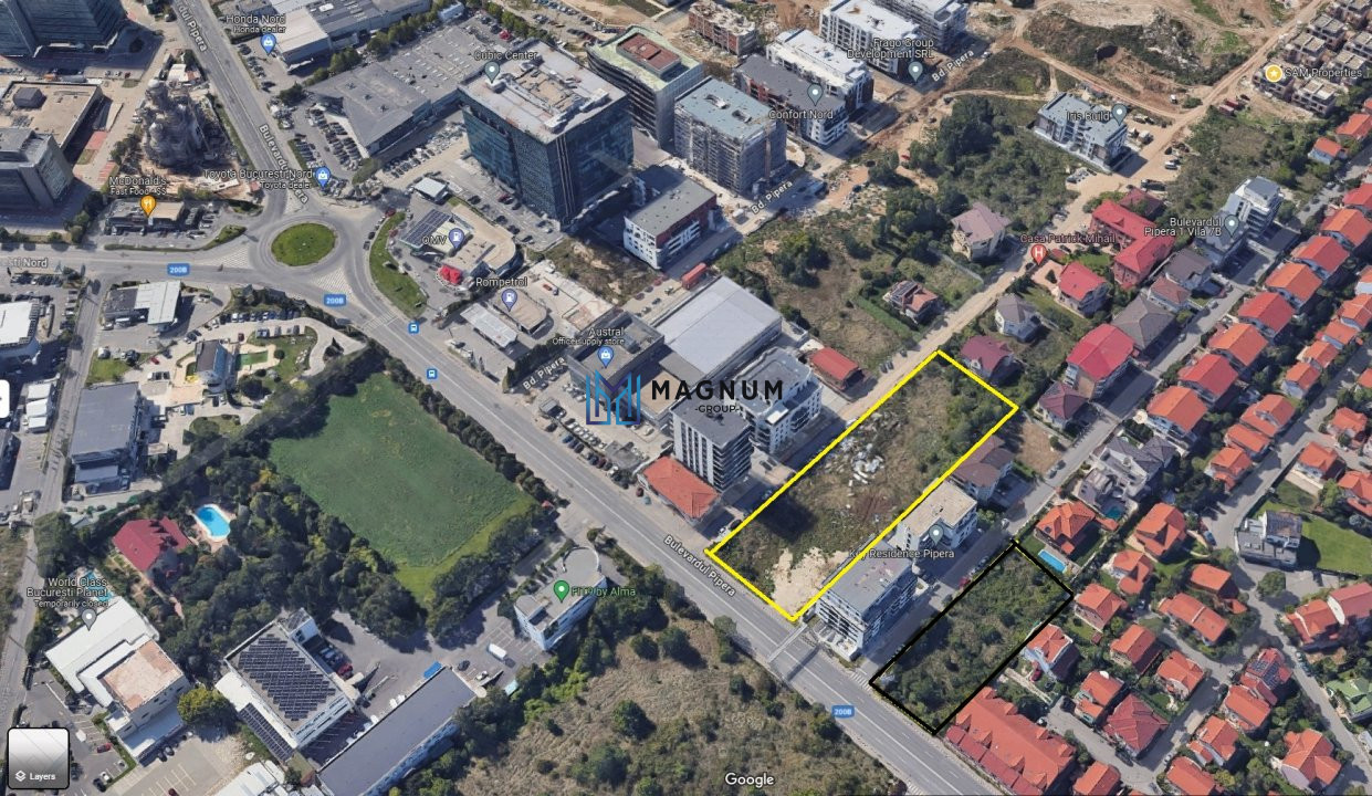 teren stradal Pipera pretabil dezvoltare