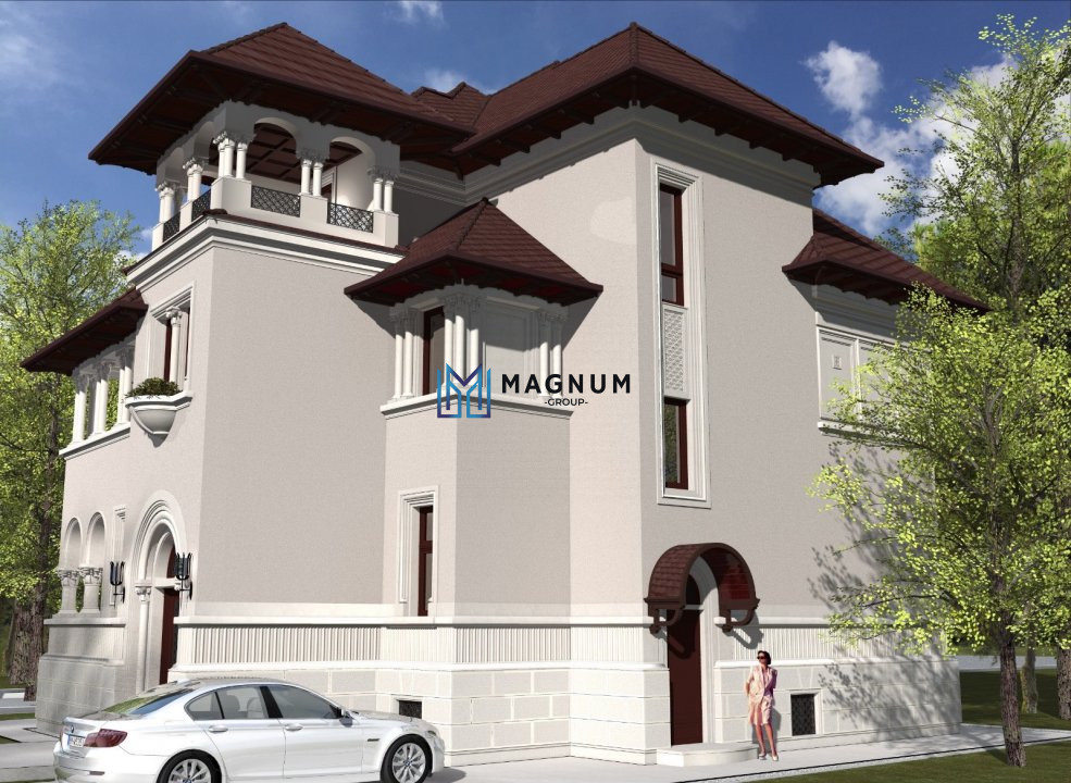 Vila cu arhitectura deosebila de vanzare- Primaverii- televiziune